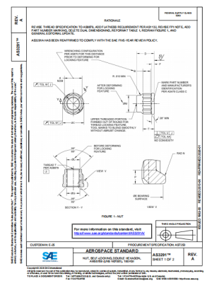 SAE AS3291A 2026 PDF