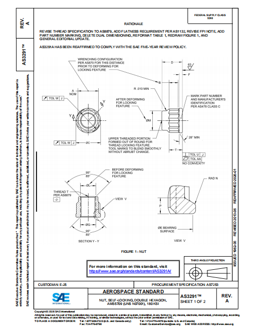 SAE AS3291A 2026 PDF SAE AS3291A 2026 PDF