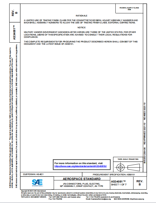 SAE AS34081B PDF 2025