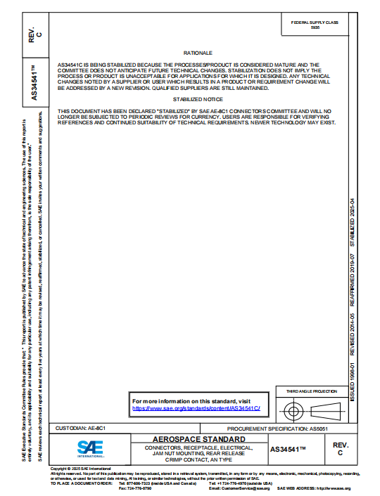 SAE AS34541C PDF 2025