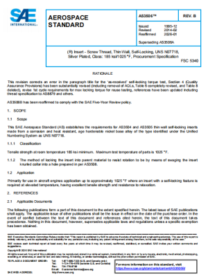 SAE AS3506B 2026 PDF