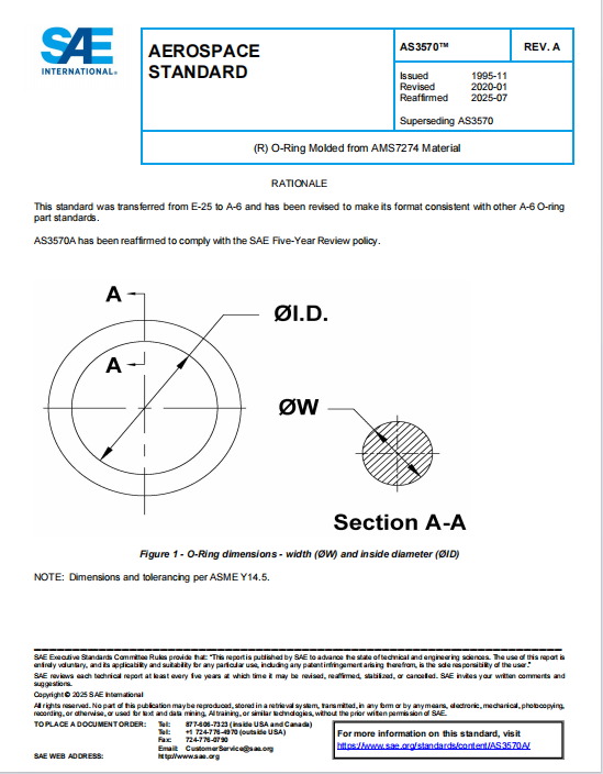 SAE AS3570A PDF 2025