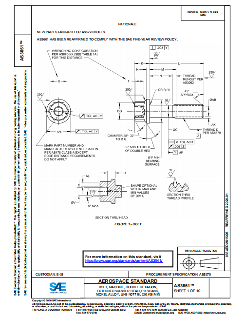 SAE AS3661 2026 PDF