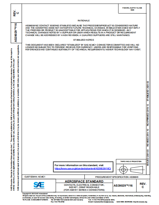 SAE AS39029-16C PDF 2025