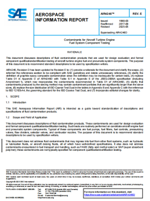 SAE AIR 4246E PDF 2025