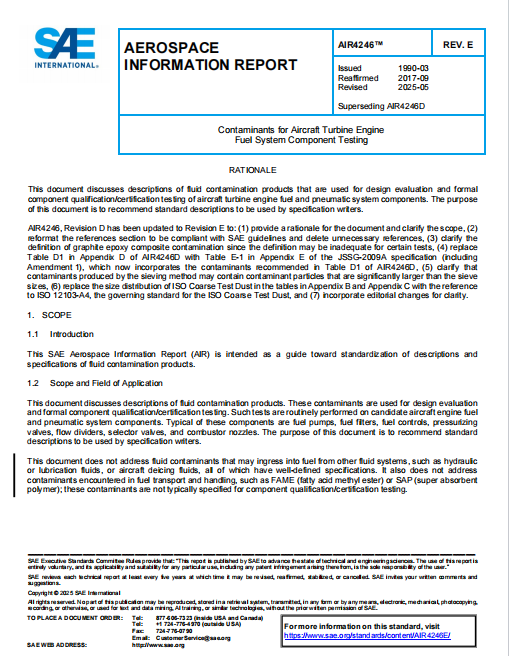 SAE AIR 4246E PDF 2025