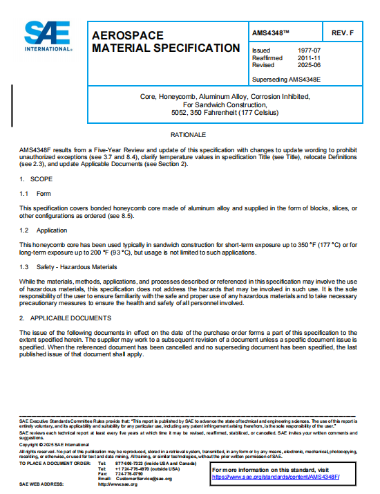SAE AMS 4348F PDF 2025 SAE AMS 4348F PDF 2025