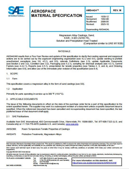 SAE AMS 4424M PDF 2025