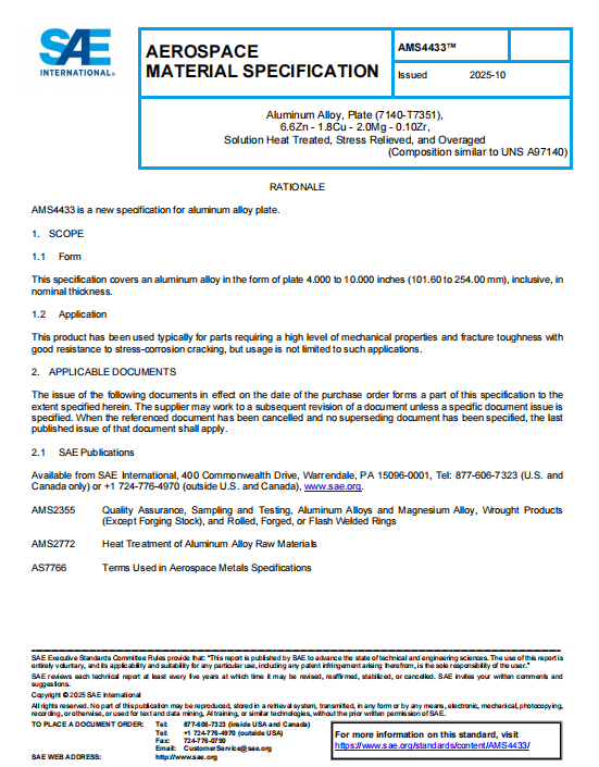 SAE AMS 4433 PDF 2025 SAE AMS 4433 PDF 2025