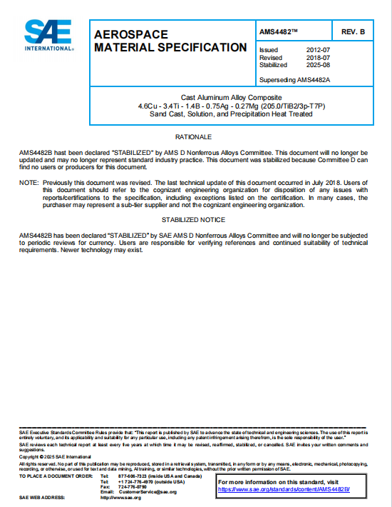 SAE AMS 4482B PDF 2025
