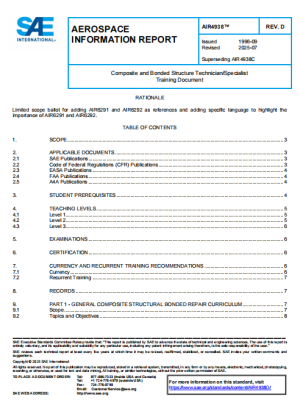 SAE AIR 4938D PDF 2025