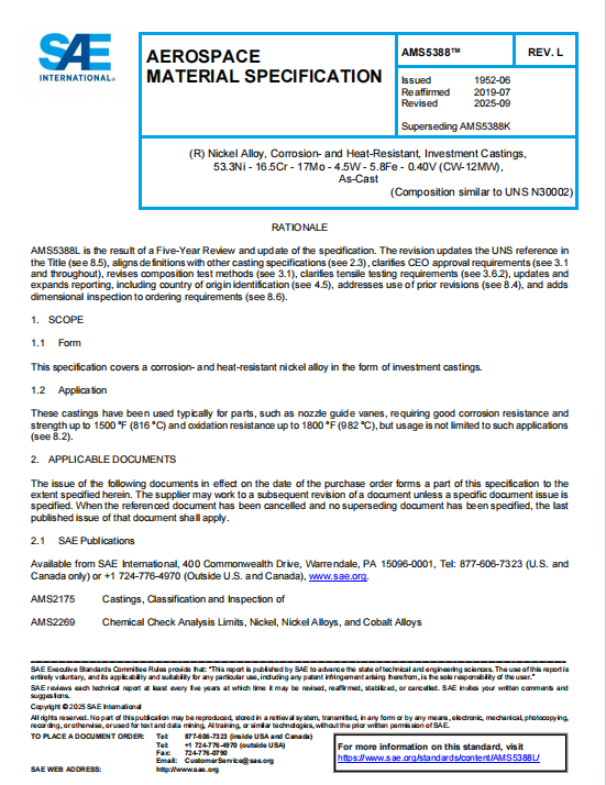 SAE AMS 5388L PDF 2025
