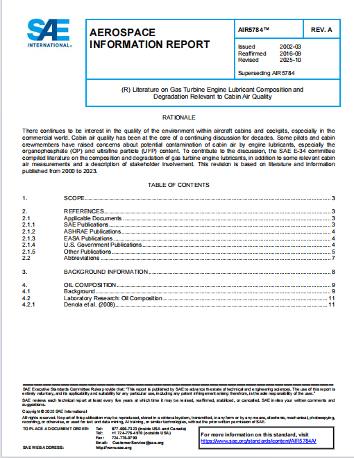 SAE AIR 5784A PDF 2025