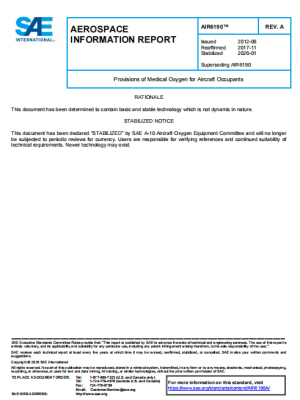 SAE AIR 6190A PDF 2026