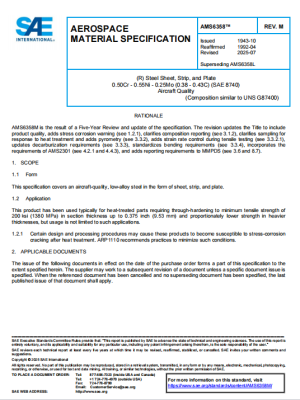 SAE AMS 6358M PDF 2025
