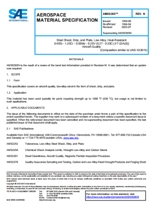 SAE AMS 6385N PDF 2025
