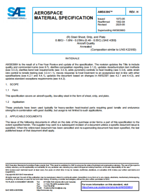 SAE AMS 6396H PDF 2025