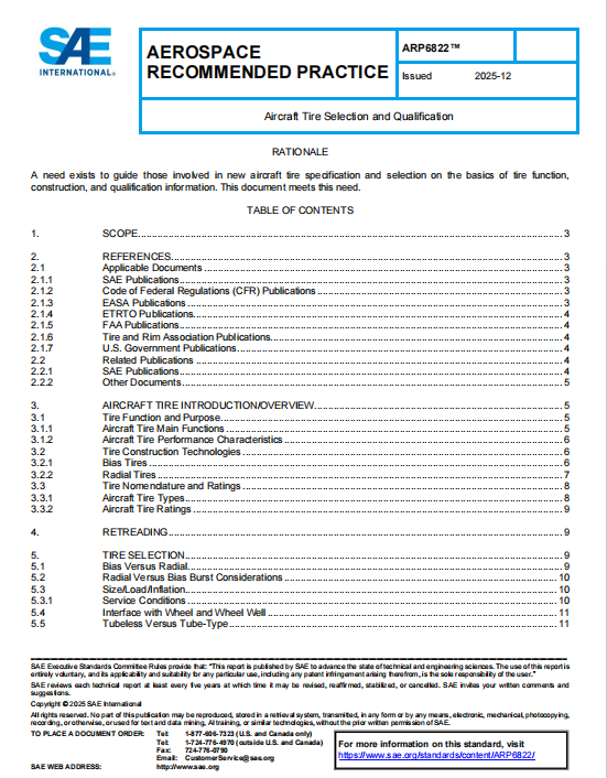 SAE ARP 6822 PDF 2025