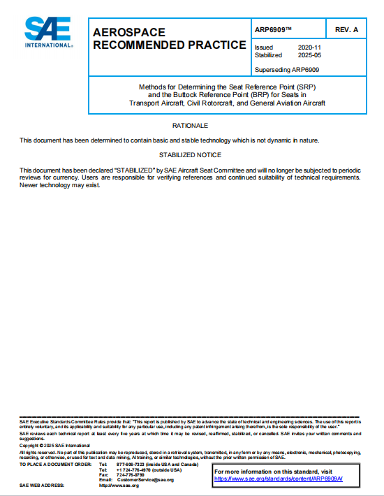SAE ARP 6909A PDF 2025