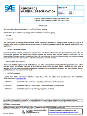 SAE AMS7027 PDF 2025