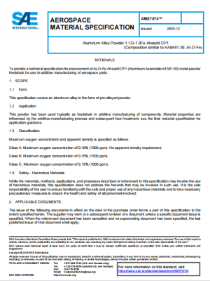 SAE AMS 7074 PDF 2025