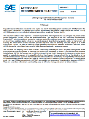 SAE ARP 7122 PDF 2025