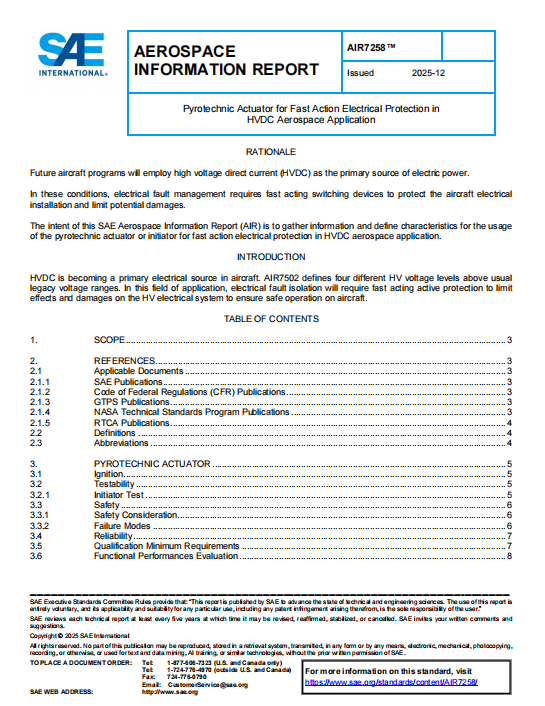 SAE AIR 7258 PDF 2025 SAE AIR 7258 PDF 2025