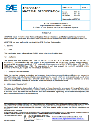 SAE AMS7273D PDF 2025