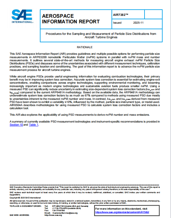 SAE AIR 7382 PDF 2025 SAE AIR 7382 PDF 2025