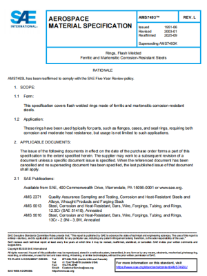 SAE AMS7493L PDF 2025