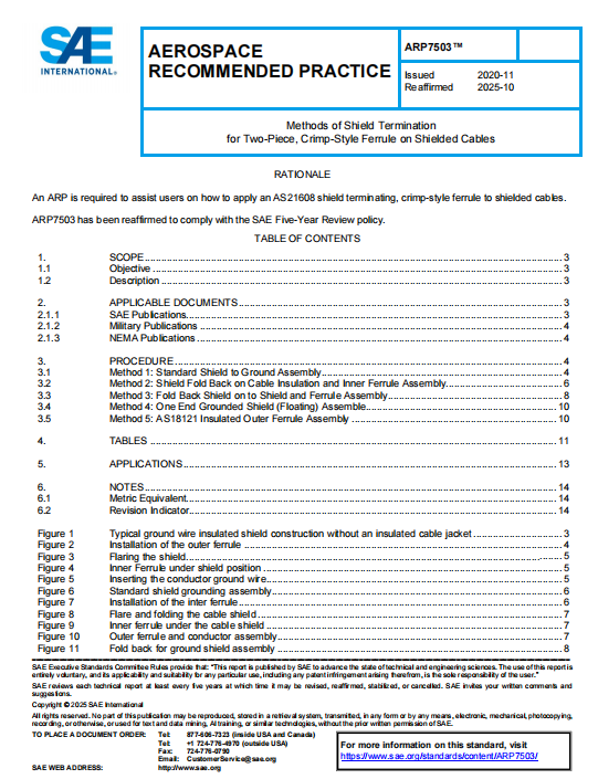 SAE ARP7503 PDF 2025