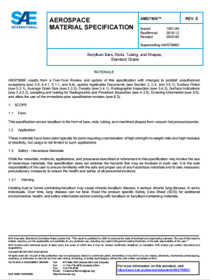 SAE AMS 7906E PDF 2025
