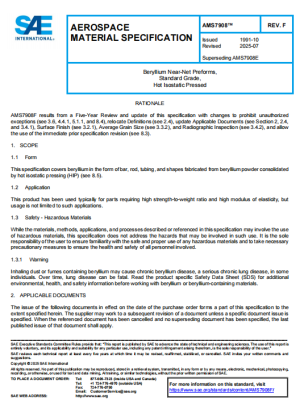 SAE AMS 7908F PDF 2025