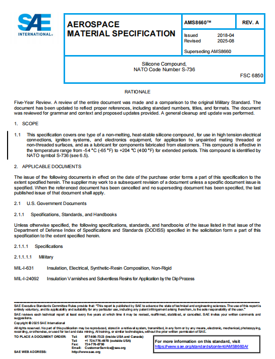 SAE AMS 8660A PDF 2025