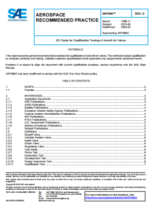 SAE ARP986D 2026 PDF
