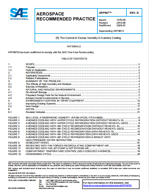 SAE ARP987B 2026 PDF